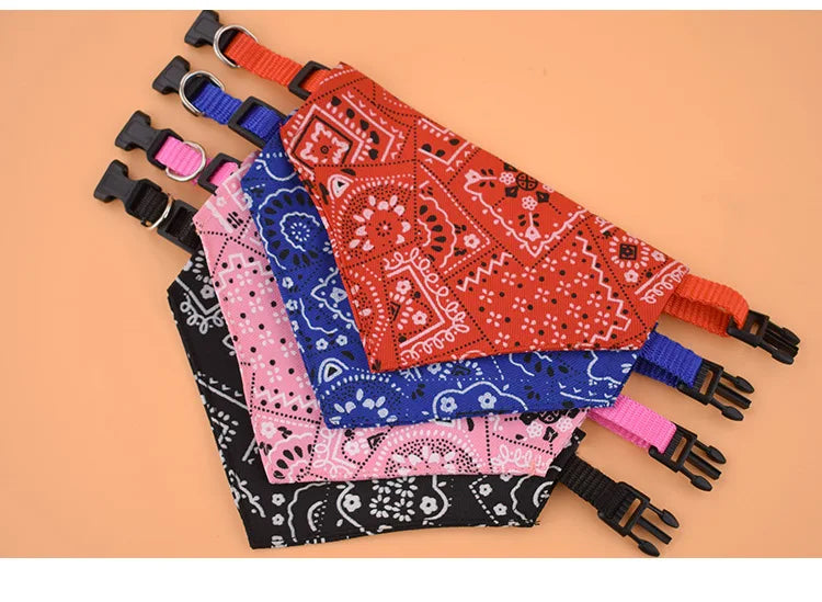 Collar Bandana Personalizable para Perros y Gatos – Conjunto de lazo y babero en colores divertidos