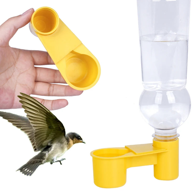 10pcs Cuencos de Agua para Pájaros en Plástico, Taza de Bebida Doble para Palomas, Codornices y Aves