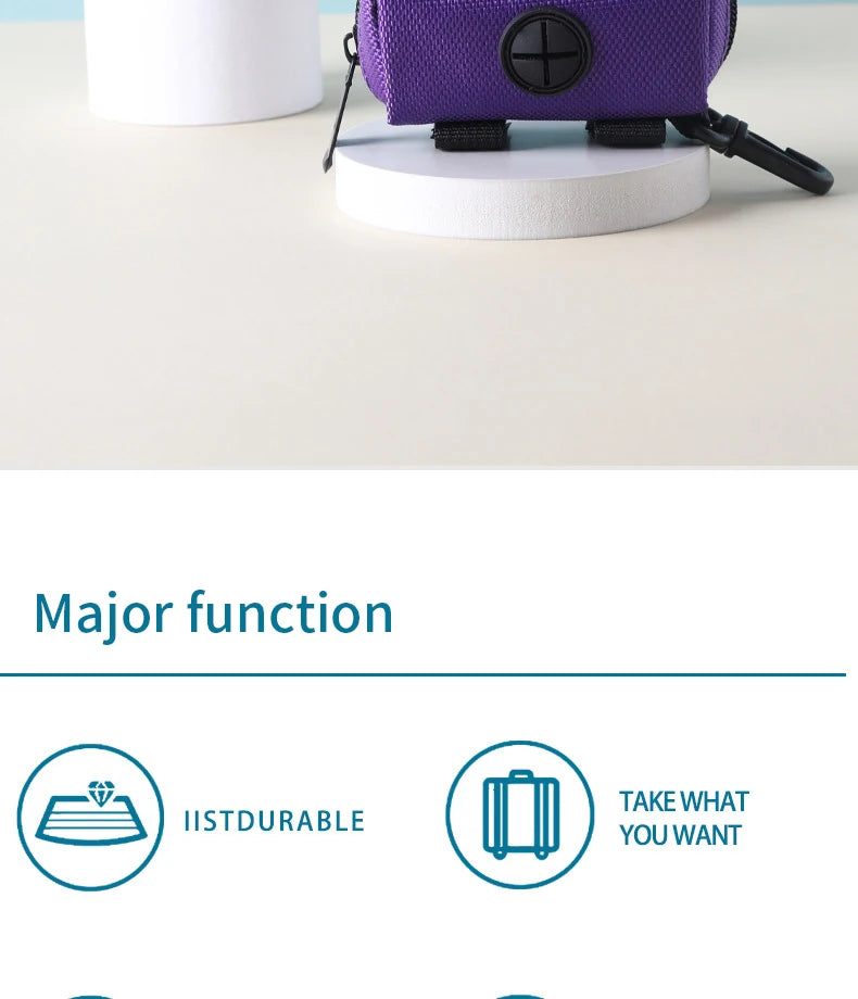 Dispensador de Bolsas para Heces de Perro - Portátil, Resistente y de Fácil acceso