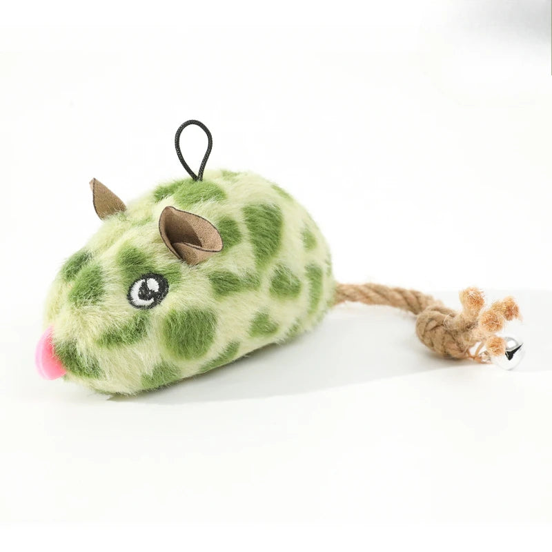 Ratón Juguete Automático Chirriante para Gatos - Diversión Autónoma y Estimulante