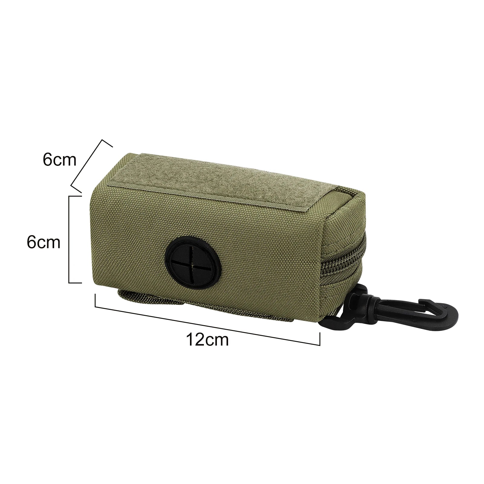 Dispensador de bolsas para excrementos de perro con clip y gran capacidad