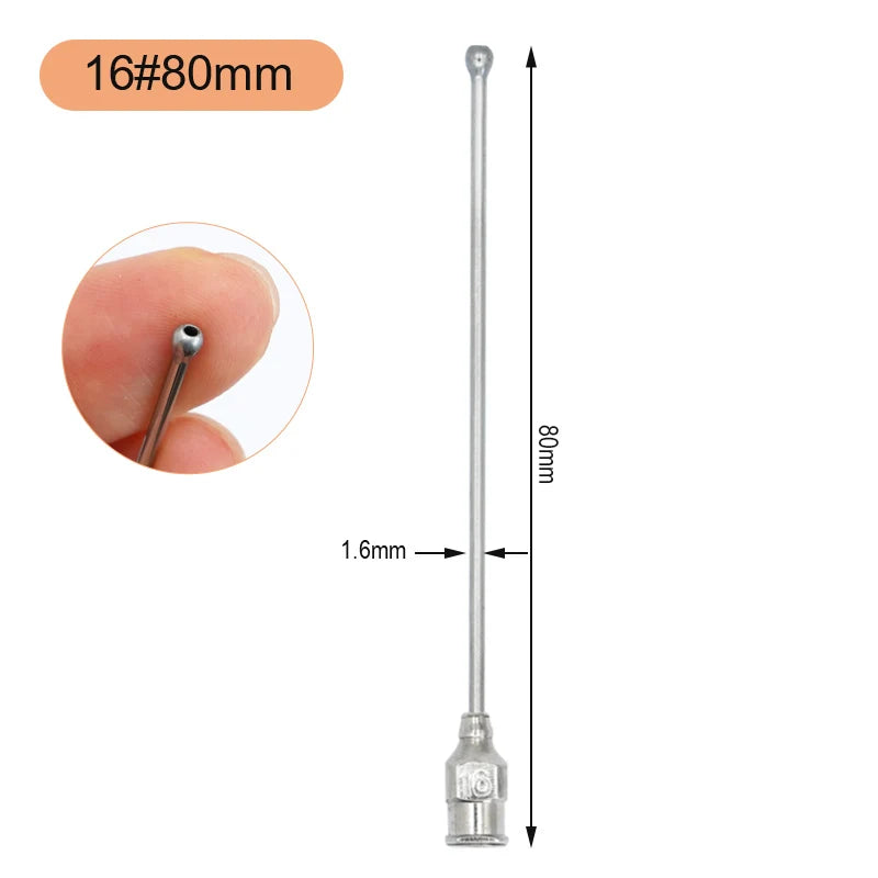 Jeringa de alimentación para aves de 10ml/20ml con tubos de gavilán y acero inoxidable