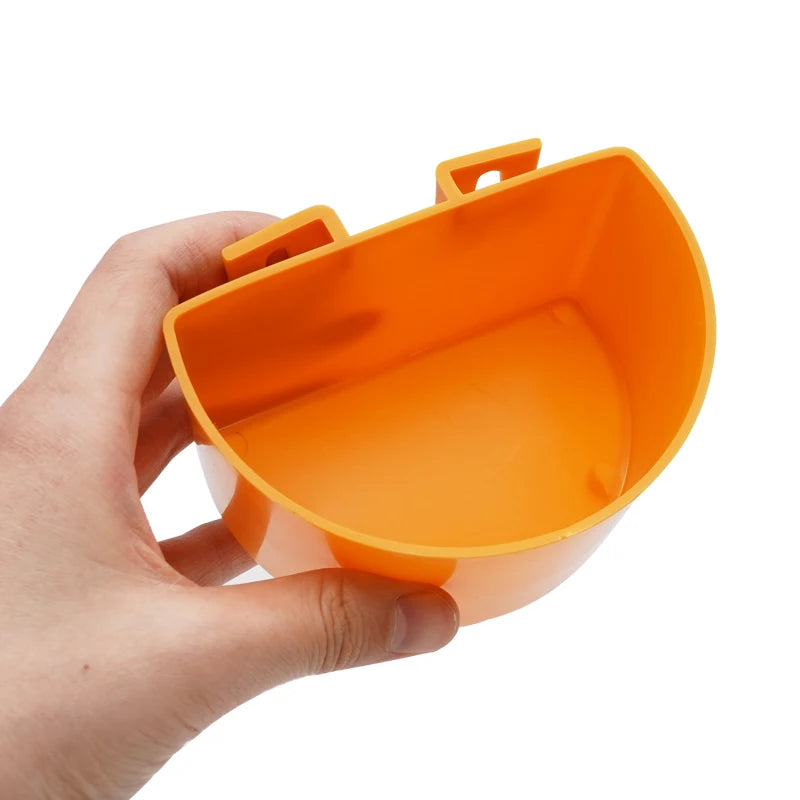 Set de 5 comederos de plástico para aves, antiderrame y fácil de limpiar