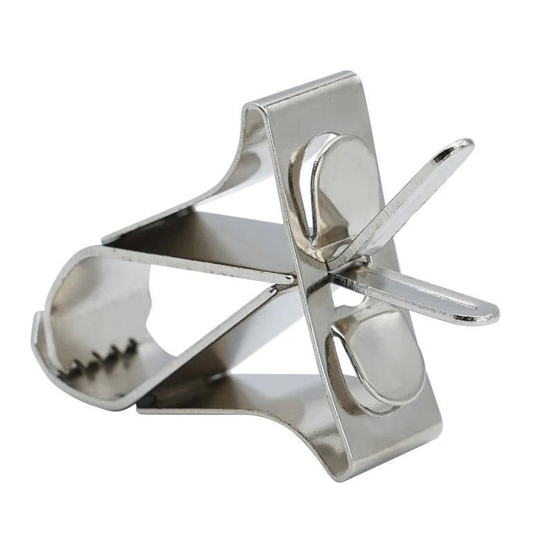 Pinzas de fruta para aves en acero inoxidable y plástico - Kit de clips para alimentación y alimentación segura para loros, aves pequeñas y roedores