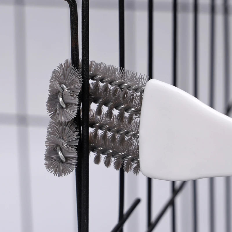 Cepillo de limpieza multifuncional para jaulas de aves con mango largo (1/2/4 piezas)