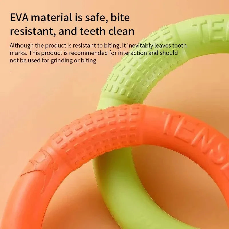 Juguete para perros con anillo de tracción de caucho EVA - Reduce estrés y fomenta la inteligencia
