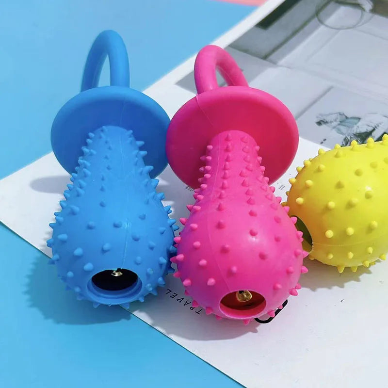 Juguete para Perros de Mordida en Caucho para Limpieza de Dientes - Resistente y Seguro