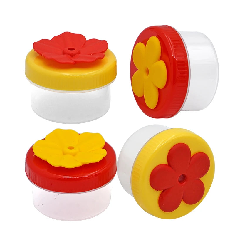 Comedero colibrí de plástico con diseño decorativo y funcional para jardín y uso en interior