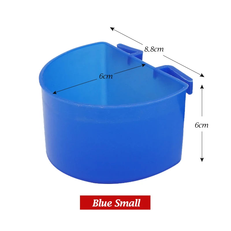 Set de 5 comederos de plástico para aves, antiderrame y fácil de limpiar