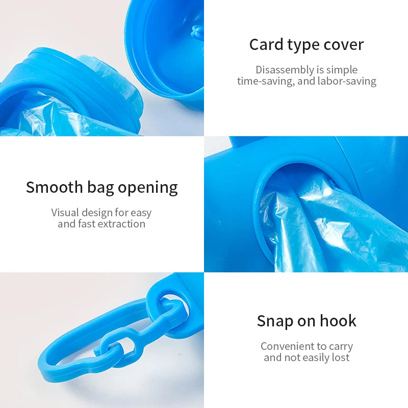 Dispositivo portátil para limpieza de heces caninas - Diseño en forma de hueso, práctico y ecológico