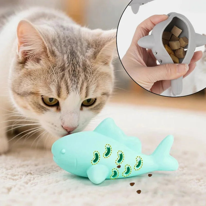 Juguete para Gatos de Silicona con Diseño Interactivo y Duradero