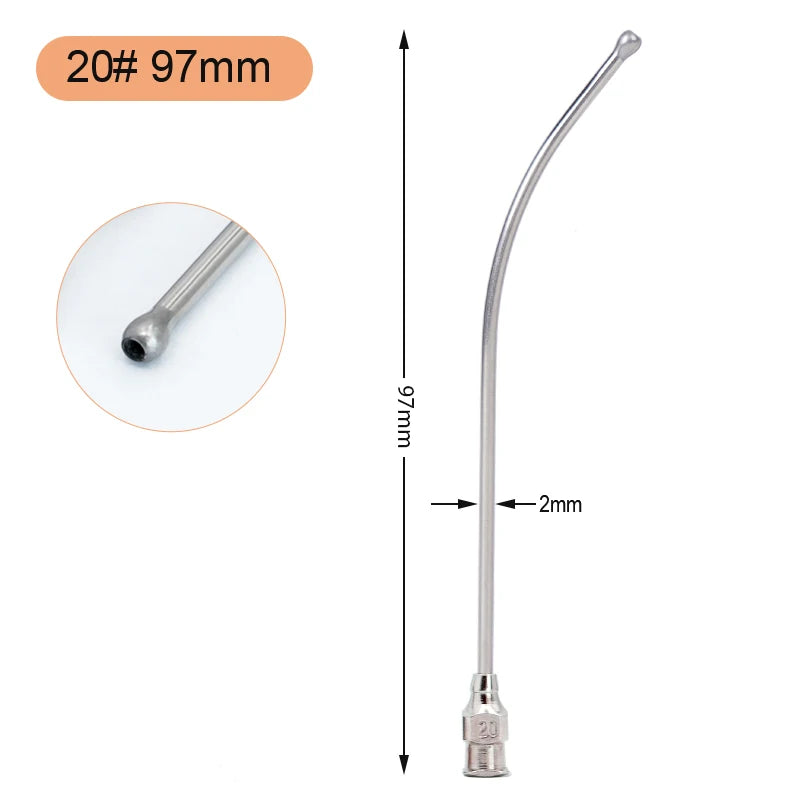 Jeringa de alimentación para aves de 10ml/20ml con tubos de gavilán y acero inoxidable