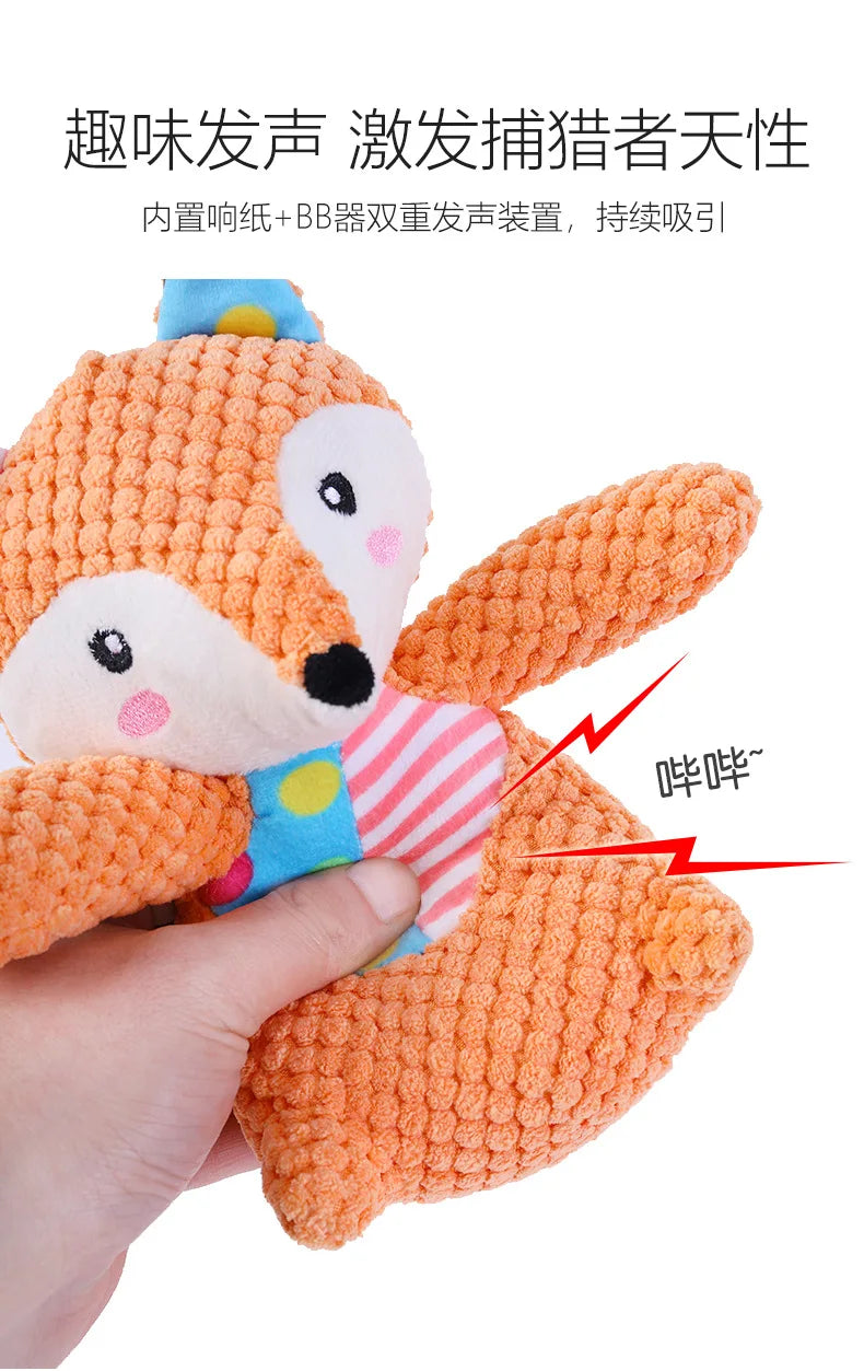 Juguete de Peluche Interactivo para Perros - Resistente a Mordidas, Con Sonido y Estímulo