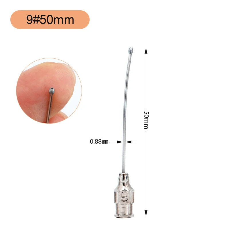 Jeringa de alimentación para aves de 10ml/20ml con tubos de gavilán y acero inoxidable