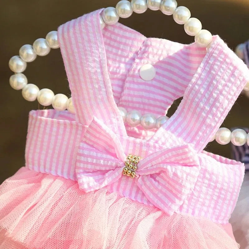 Falda con Rayas para Perros – Diseño Princess, Cómoda y Estilizada