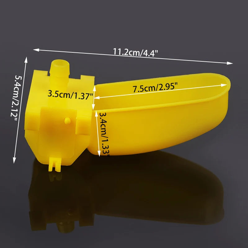 12pcs de bebederos automáticos de plástico para aves con conectores y colgantes