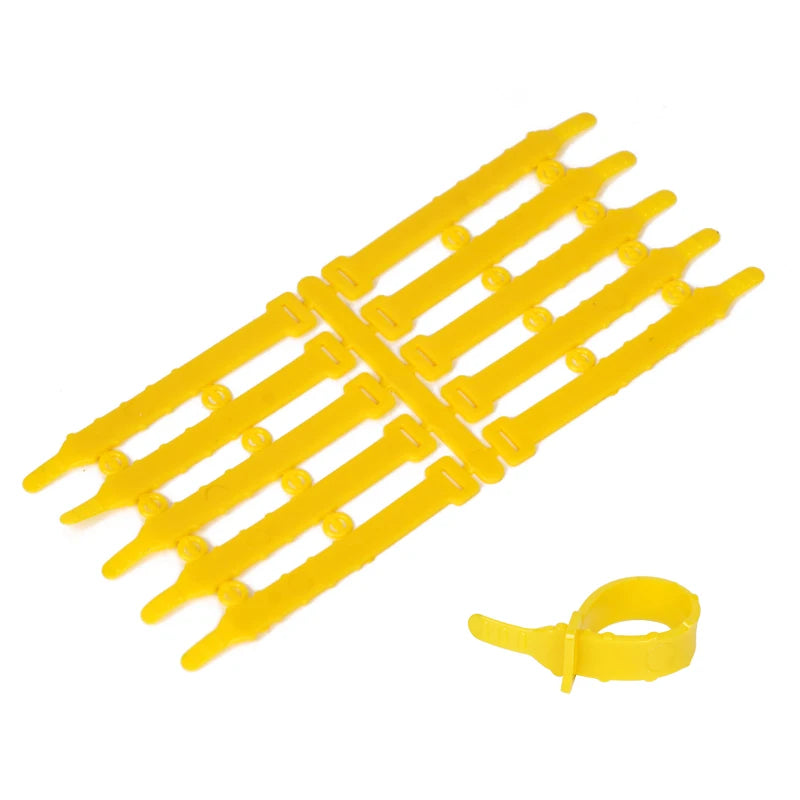 Anillos ajustables de PVC para aves de corral en diferentes colores - Pack de 30 o 50 unidades