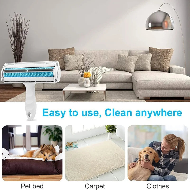 Rodillo Removedor de Pelos para Mascotas – Reutilizable, Versátil y Sin Necesidad de Pilas