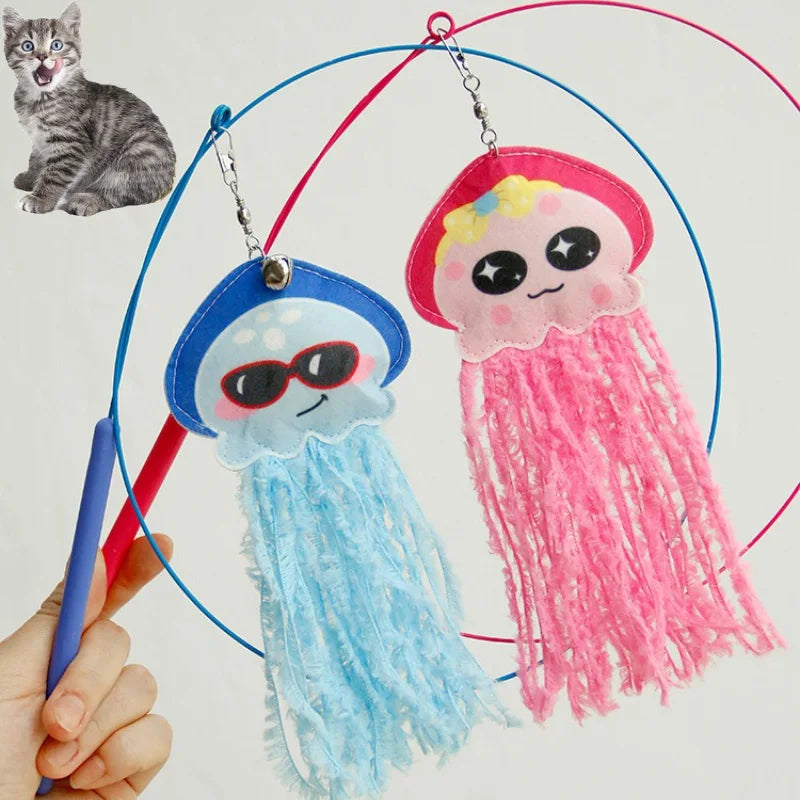 Elemento de Juego para Gatos con Poste de 89 cm de Altura