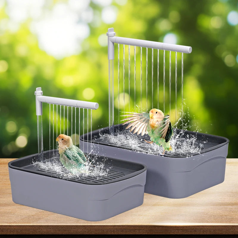 Bañera automática para aves con sistema de circulación y secado eficiente