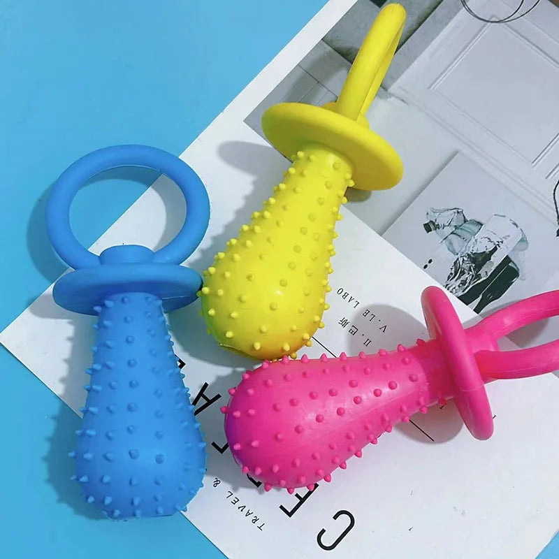 Juguete para Perros de Mordida en Caucho para Limpieza de Dientes - Resistente y Seguro