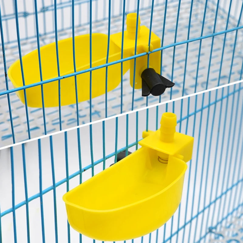 Bandeja de agua automática para aves y codornices en varios colores
