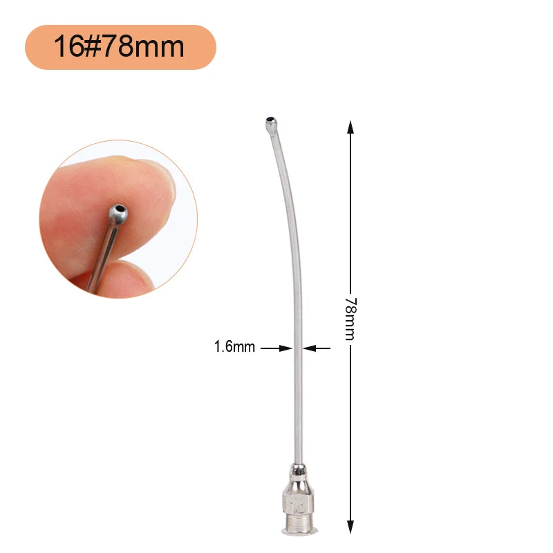 Jeringa de alimentación para aves de 10ml/20ml con tubos de gavilán y acero inoxidable