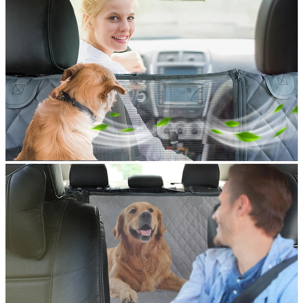 Funda de asientos para coche impermeable y antideslizante para perros y gatos