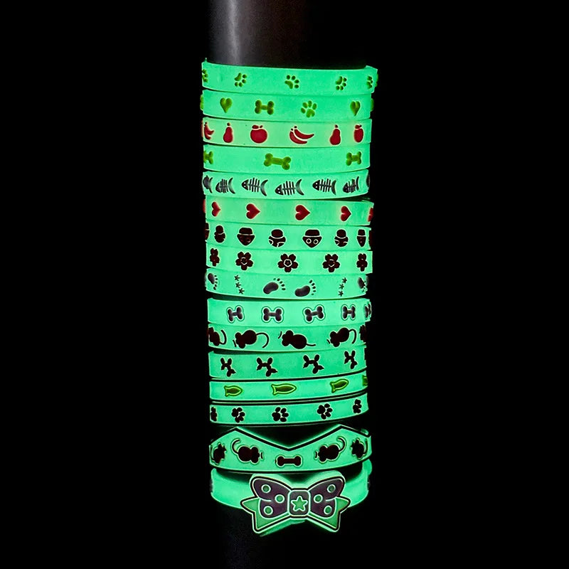 Collar de Silicona Luminoso para Gatos – Ajustable y Colorido