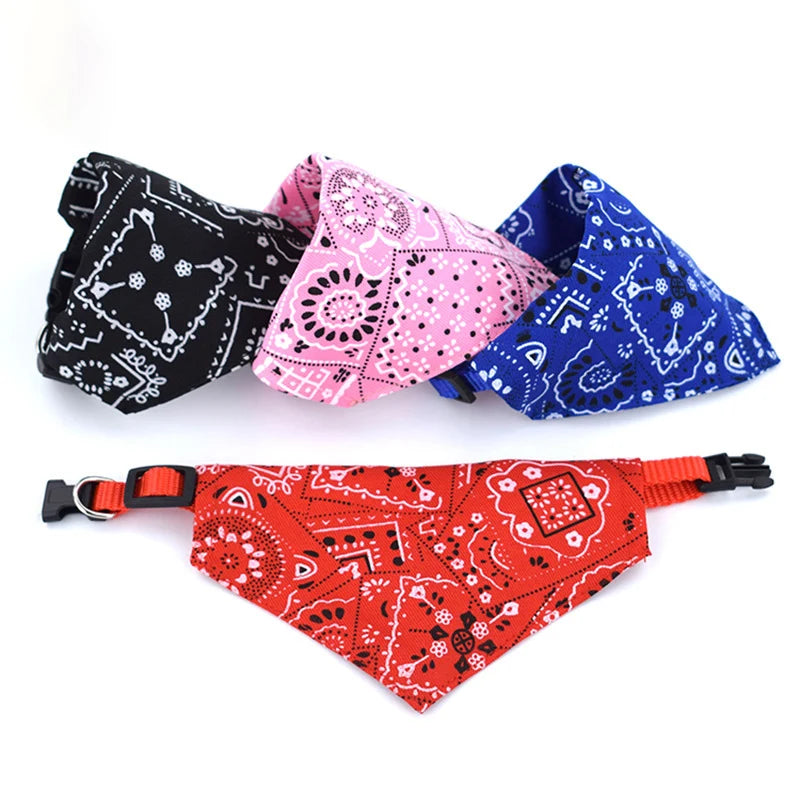 Collar Bandana Personalizable para Perros y Gatos – Conjunto de lazo y babero en colores divertidos