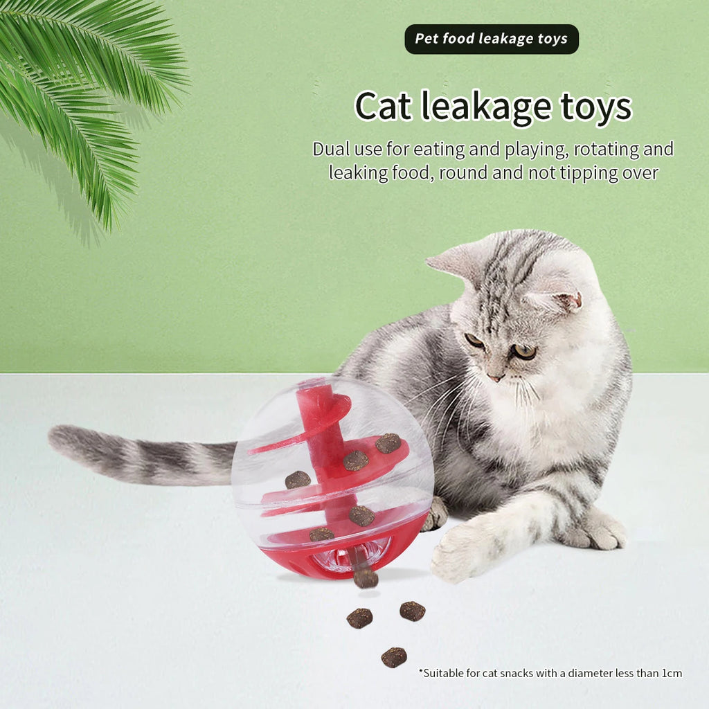 Pelota dispensadora de premios para gatos - Estimula la inteligencia y controla el peso