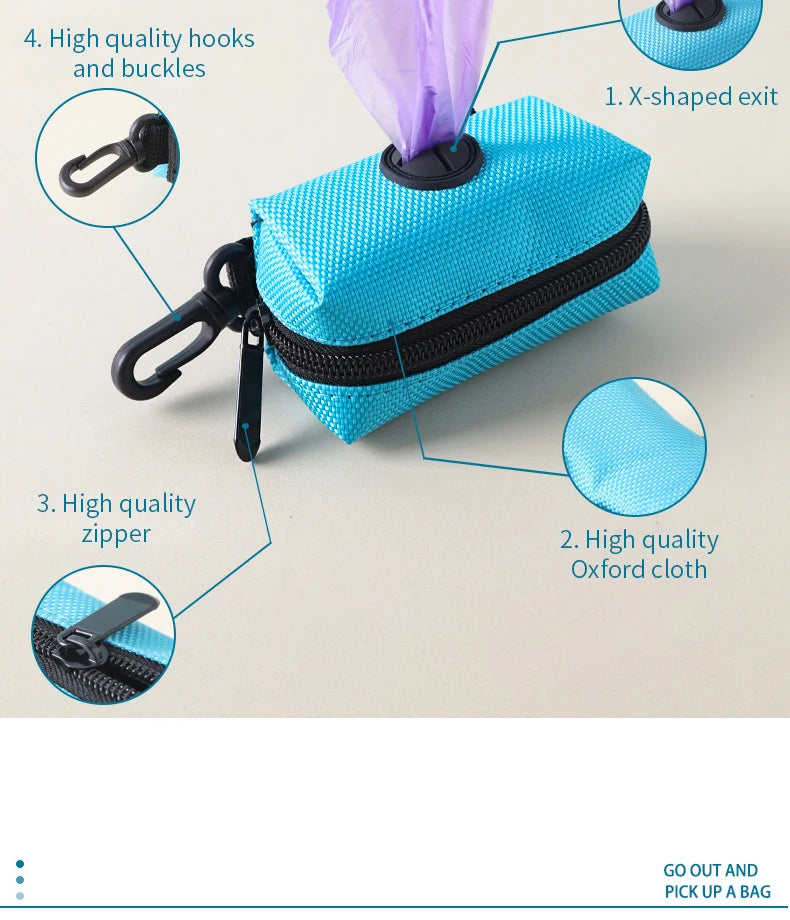 Dispensador de Bolsas para Heces de Perro - Portátil, Resistente y de Fácil acceso