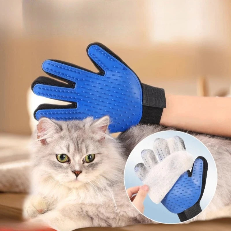 Guantes de Grooming para Gatos y Perros - Antiestático, Súper Suave y Ajustable