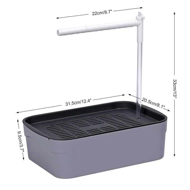 Bañera automática para aves con sistema de circulación y secado eficiente
