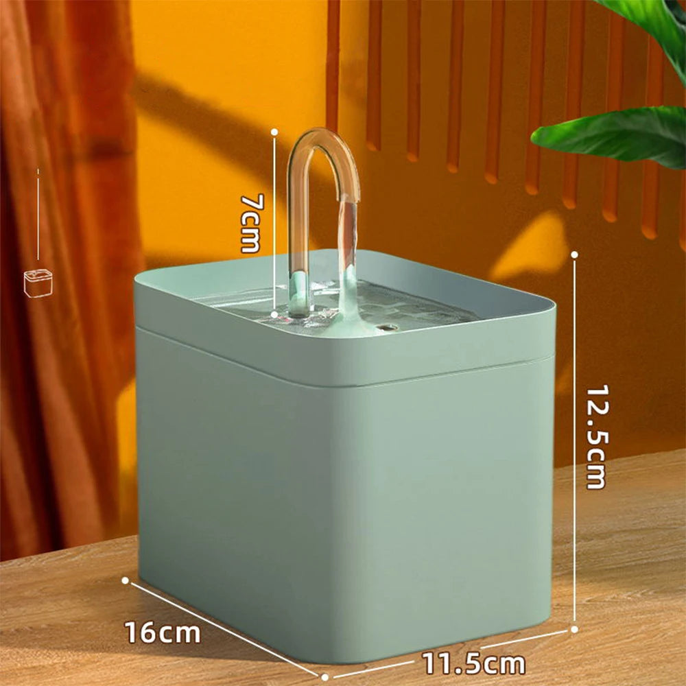 Dispensador de agua automático para gatos con sistema de filtración y gran capacidad