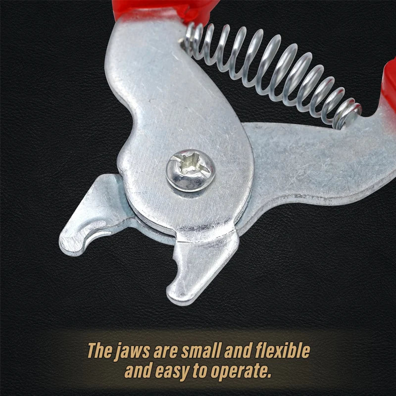 Alicates para instalación de jaulas de aves y clips metálicos para granjas