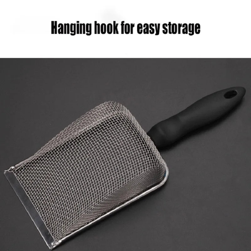 Pala para Arena de Gatos en Acero Inoxidable con Diseño Práctico y Antideslizante