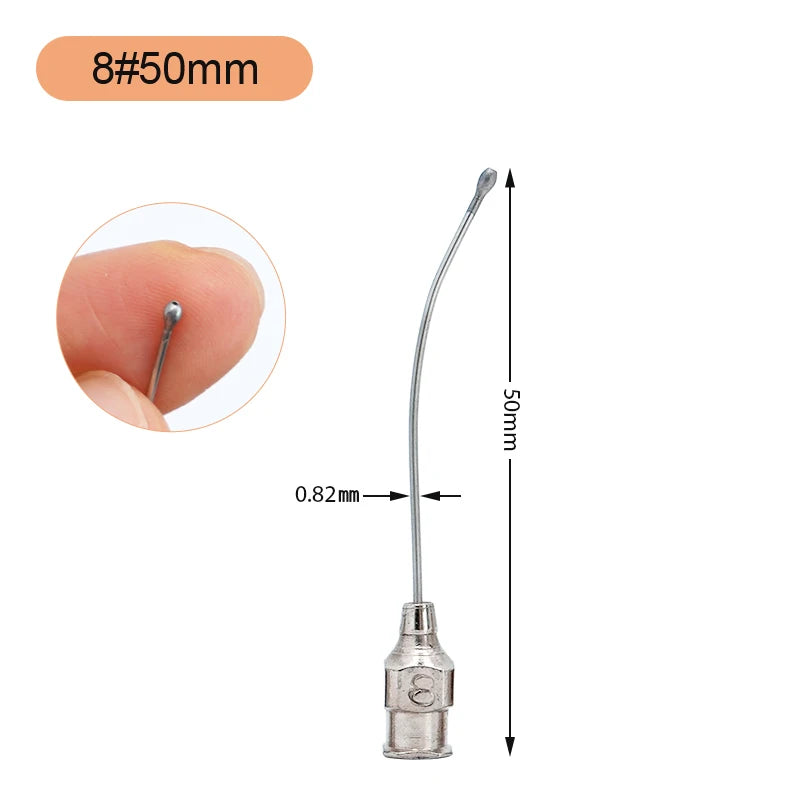Jeringa de alimentación para aves de 10ml/20ml con tubos de gavilán y acero inoxidable