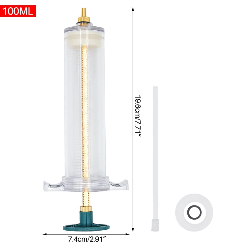Jeringa de alimentación para aves y pequeños animales con capacidad de hasta 100 ml