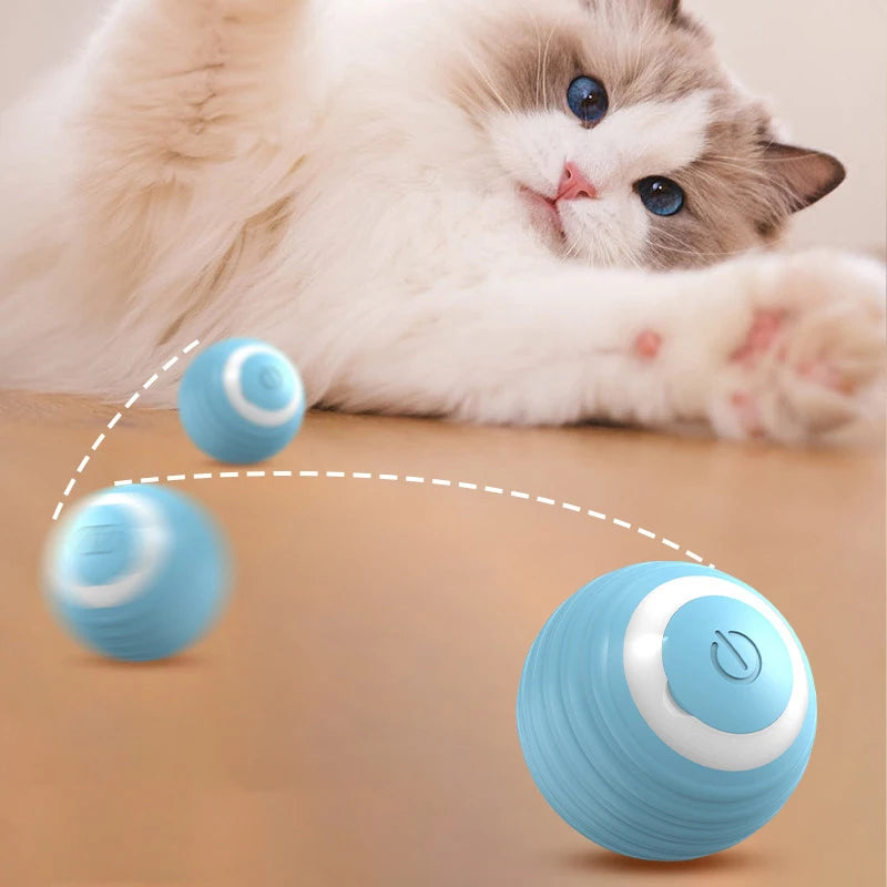 Pelota inteligente interactiva para gatos – Recargable y silenciosa