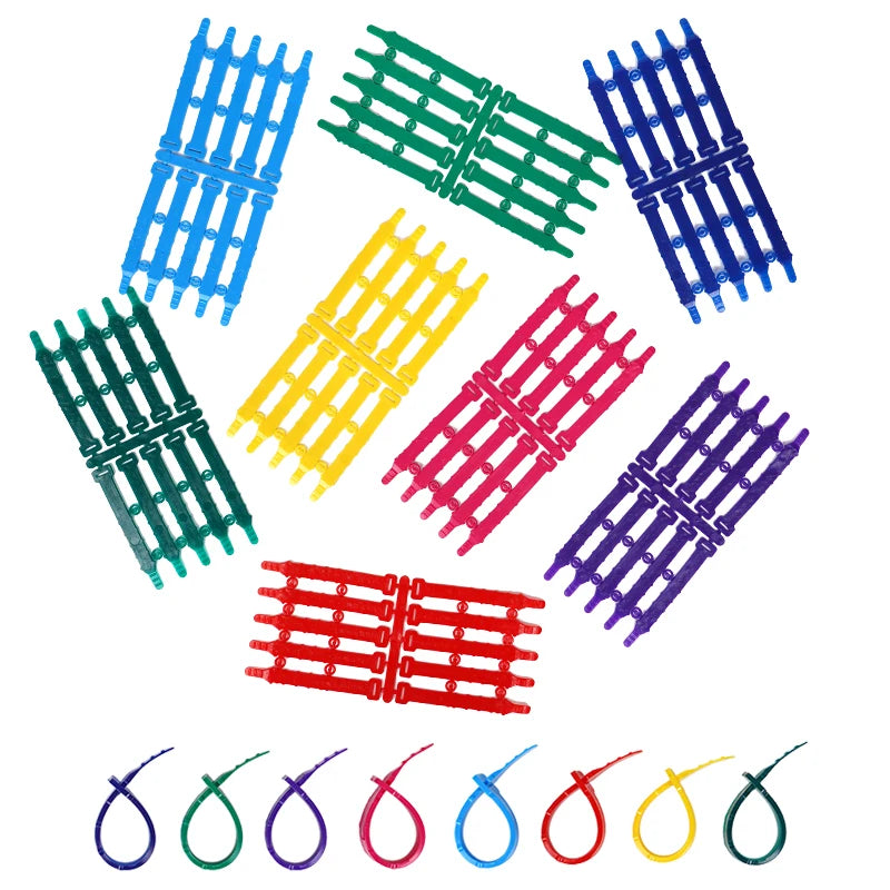 Anillos ajustables de PVC para aves de corral en diferentes colores - Pack de 30 o 50 unidades