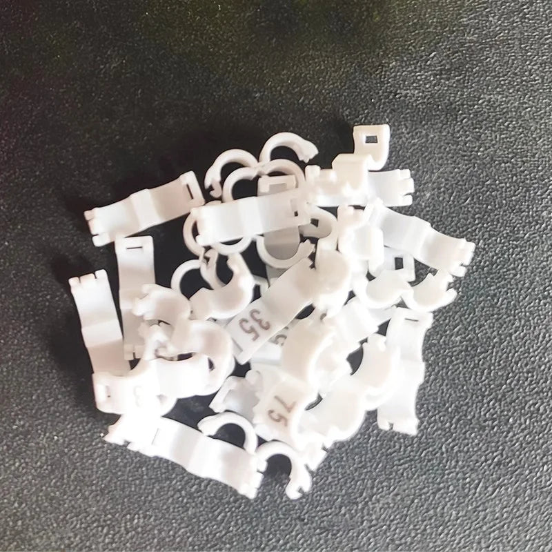 10pcs Anillos para patas de aves con números y diferentes diámetros