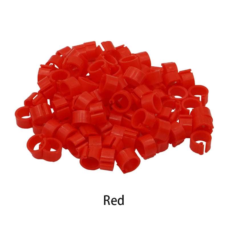 Anillos de pie para aves en diferentes colores, 100 piezas, accesorios de alta calidad para palomas y otras aves de criadero