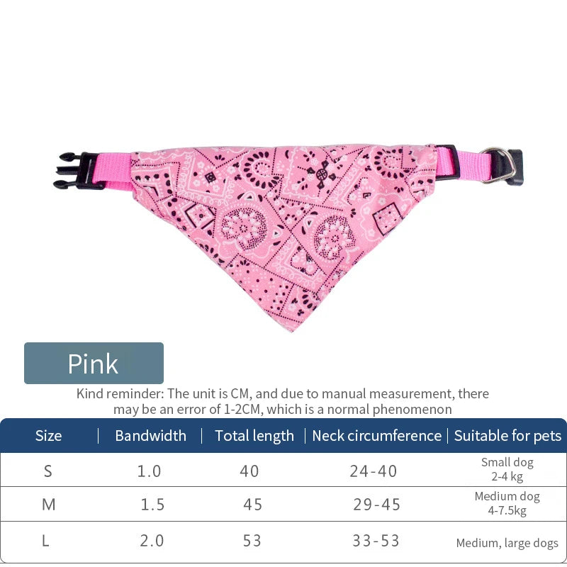 Collar Bandana Personalizable para Perros y Gatos – Conjunto de lazo y babero en colores divertidos