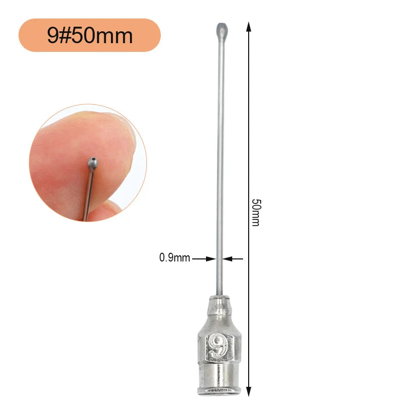 Jeringa de alimentación para aves de 10ml/20ml con tubos de gavilán y acero inoxidable