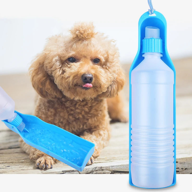 Botella de Agua para Perros - Capacidad de 250ml o 500ml, Material de Plástico, Diseño Universal