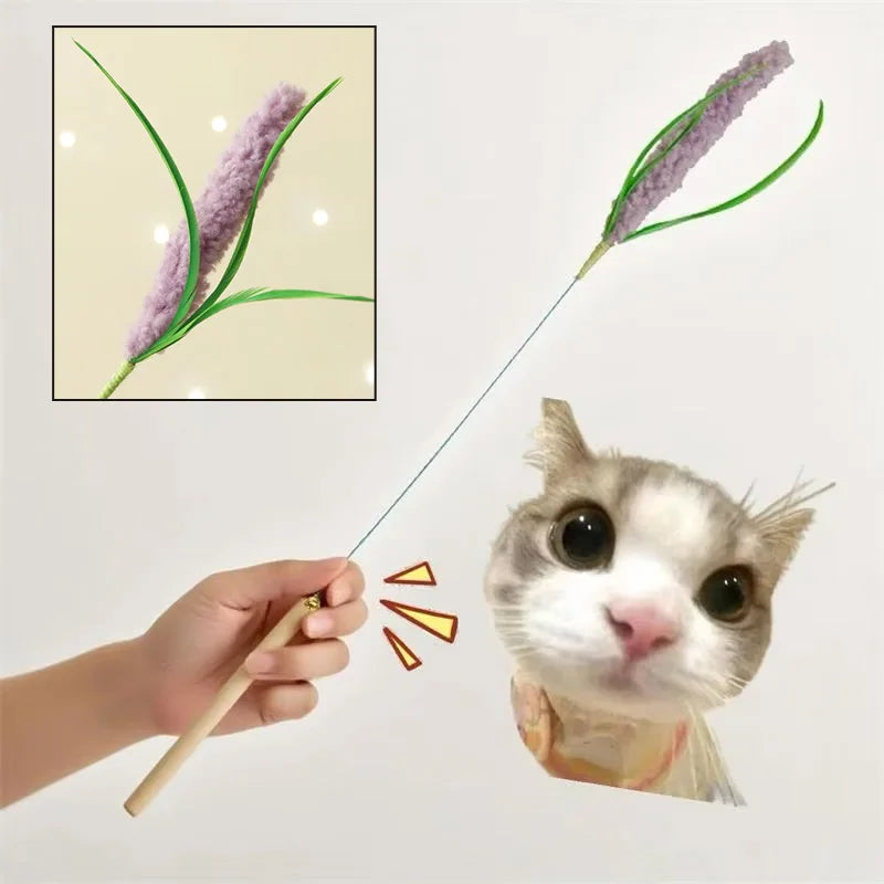 Juguete para Gatos con Plumas - Divertido y Estimulante, Sin Batería