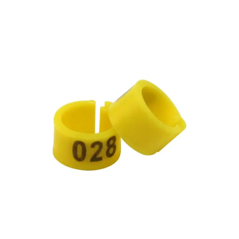 Anillos de pie para aves en diferentes colores, 100 piezas, accesorios de alta calidad para palomas y otras aves de criadero