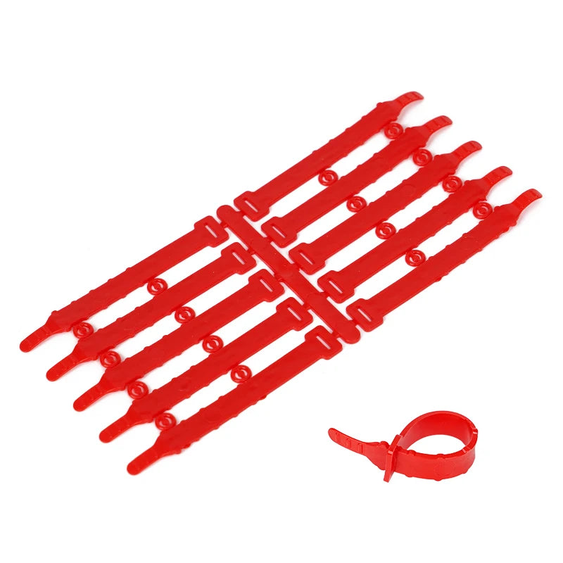 Anillos ajustables de PVC para aves de corral en diferentes colores - Pack de 30 o 50 unidades