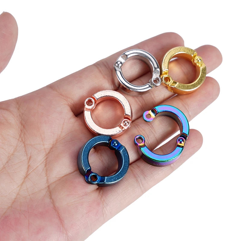 Anillos de pata metálicos para loros y aves de 4 a 15mm